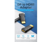 Vention Bộ chuyển đổi DP Sang HDMI Cổng hiển thị 1080 Đầu chuyển Male Sang HDMI Female Converter Cho